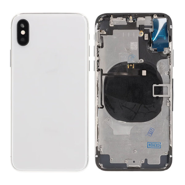 iPhone X Baksida med Komplett Ram Premium - Silver Silver