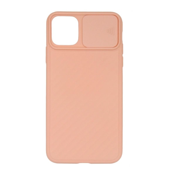 iPhone 11 Pro Max Silikonskal med Kameraskydd - Rosa Pink