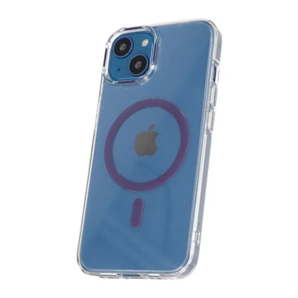 iPhone 15 Stöttålig Mobilskal med Magsafe - Lila Purple