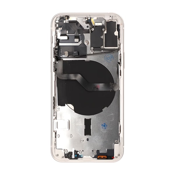 iPhone 12 Baksida med Komplett Ram OEM - Vit White