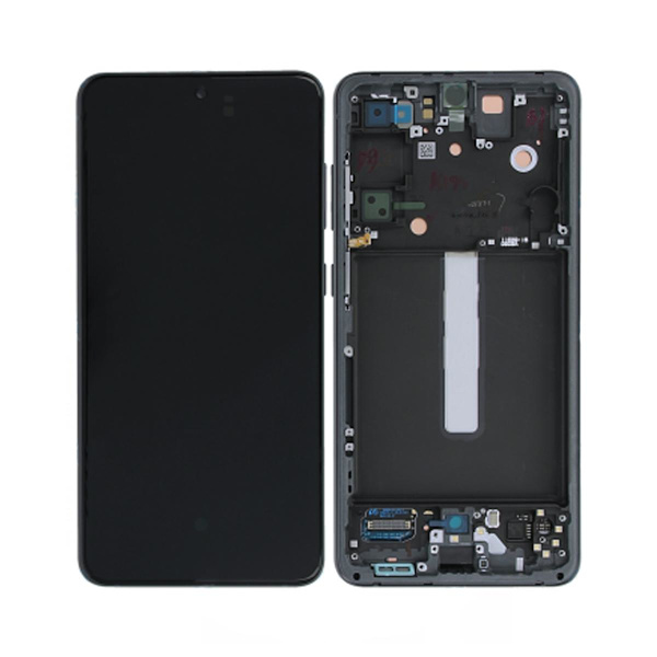 Samsung Galaxy S21 FE Skärm med LCD Display Original - Grafit/Svart Black