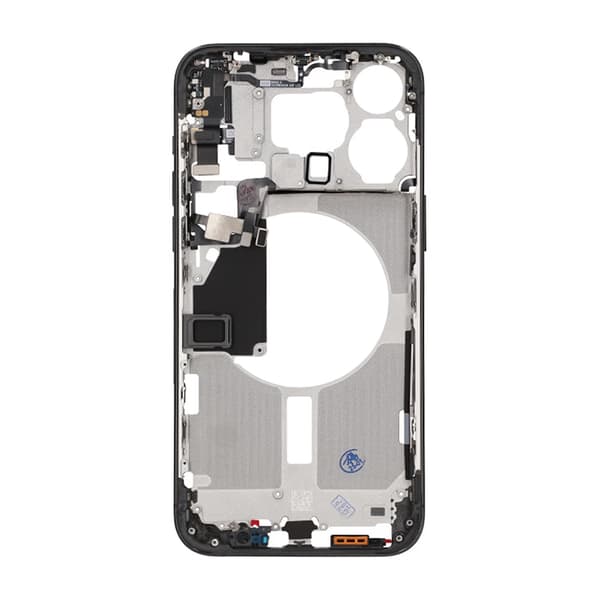 iPhone 15 Pro Max Mittenram med smådelar OEM - Titansvart sort