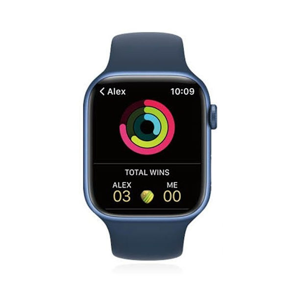 Skärmskydd Apple Watch Series 7 41mm - Härdat Glas Svart Svart