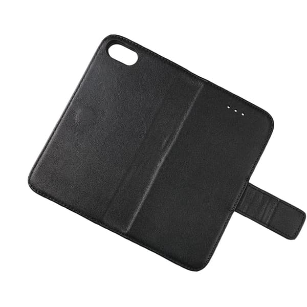 iPhone 7/8/SE 2020 Plånboksfodral Genuint Läder Rvelon - Svart Black
