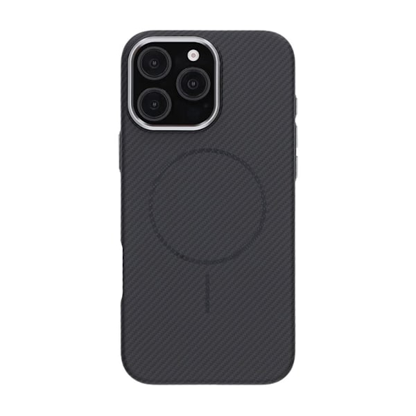 iPhone 16 Pro Max Mobilskal Carbonmönstrad - Svart Black