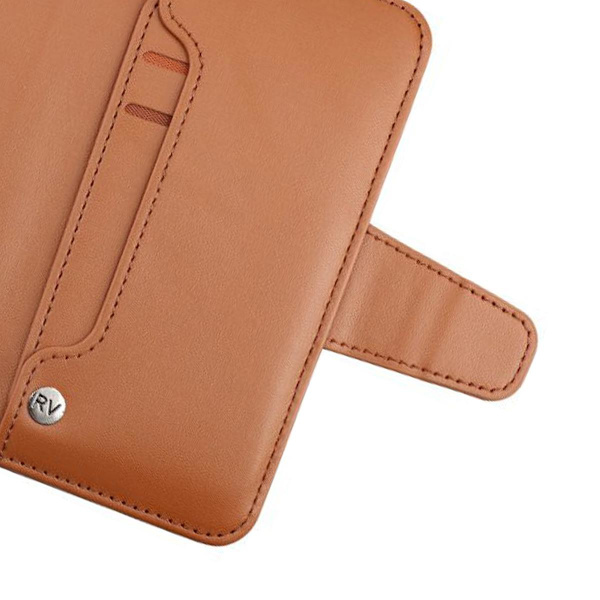 iPhone X/XS Plånboksfodral Extra Kortfack Rvelon - Guldbrun Rosa guld