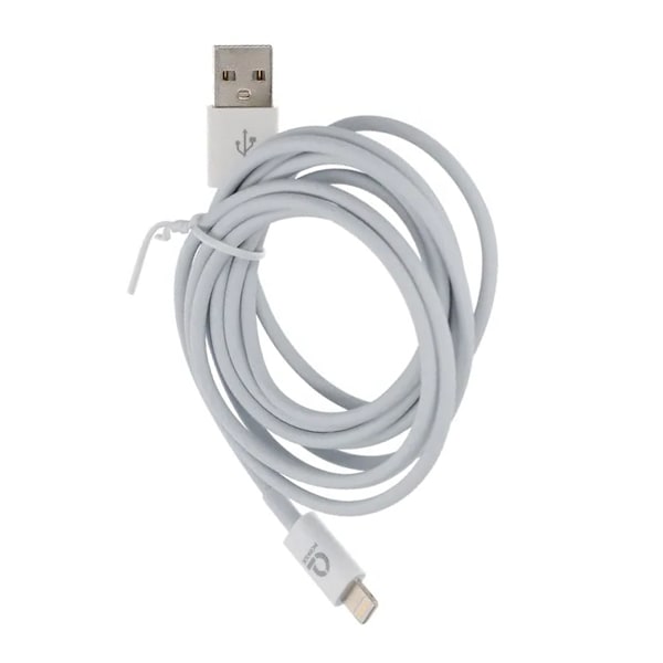USB A till Lightning Kabel 2M - Vit White
