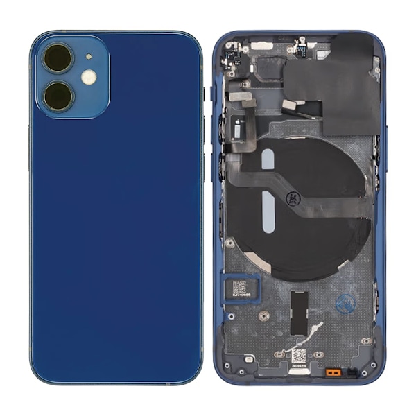 iPhone 12 Mini Baksida Komplett Med Smådelar - Blå Blå