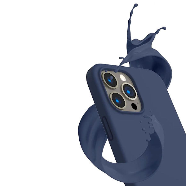 iPhone 14 Pro Silikonskal Rvelon MagSafe - Blå Isblå