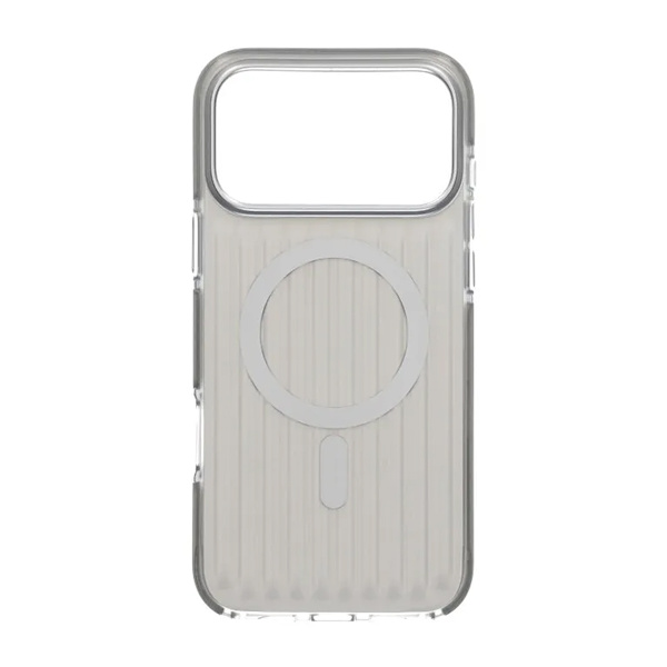 Mobilskal Korrugerad Magsafe för iPhone 17 Pro Max - Silver Silver