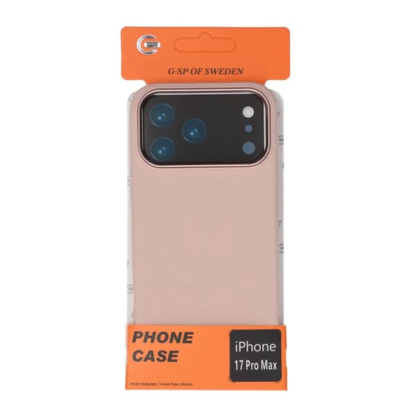 Mobilskal Silikon med Magsafe för iPhone 17 Pro Max - Rosa vaaleanpunainen