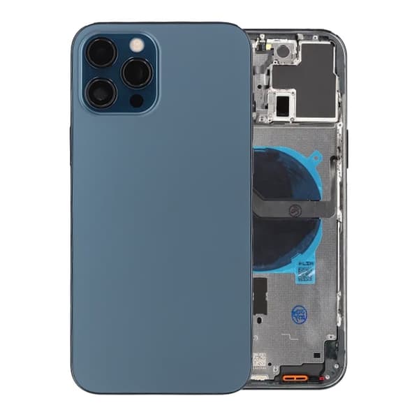 iPhone 12 Pro Max Baksida med Komplett Ram OEM - Blå Blue