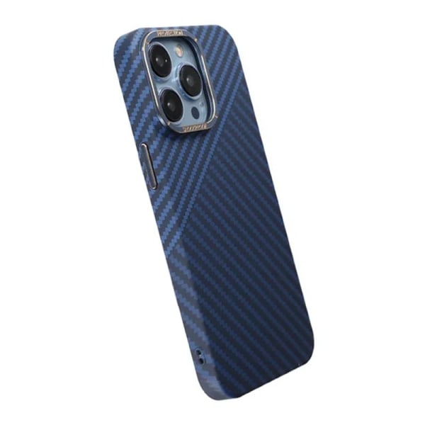 iPhone 15 Pro Max Mobilskal i Kolfiber - Blå/Grå Multicolor