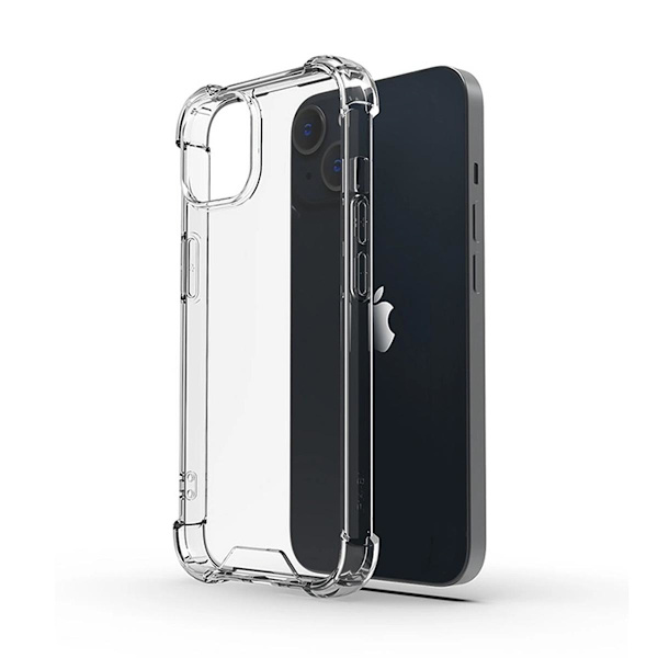 iPhone 14 Skal - Stöttåligt Transparent Transparent