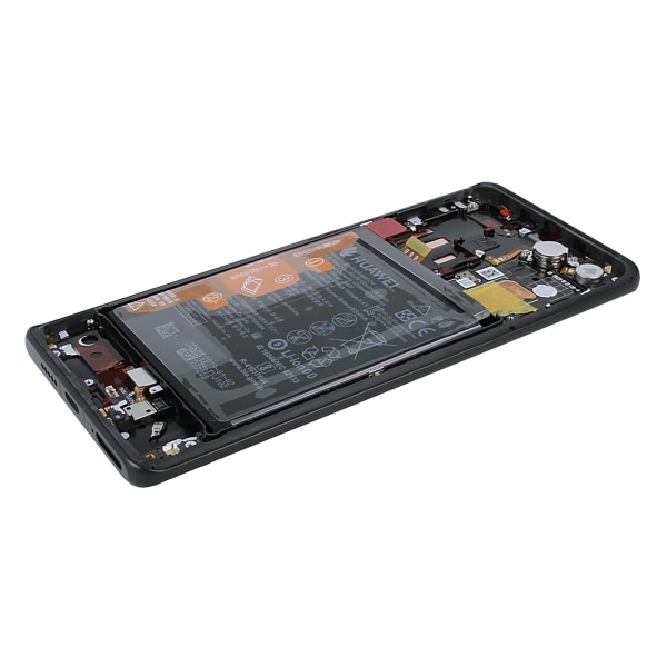 Huawei P30 Pro Skärm med LCD Display + Batteri Original - Svart Svart