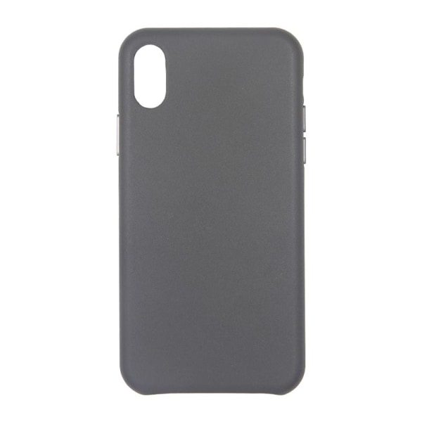 iPhone X/XS Läderfodral - Grå Grey