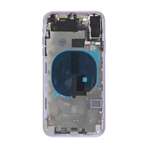 iPhone 11 Baksida med Komplett Ram Premium - Lila Purple