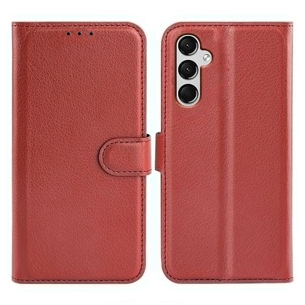 Samsung Galaxy A25 Plånboksfodral med Stativ - Brun Brown