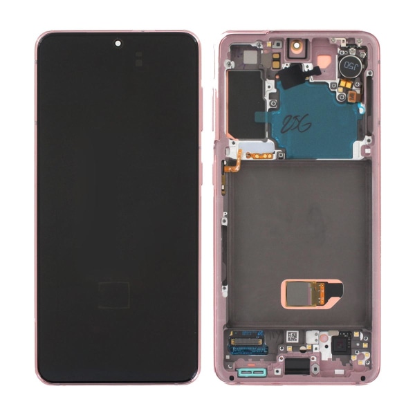 Samsung Galaxy S21 5G LCD Skärm med LCD Display - Rosa Gammal rosa