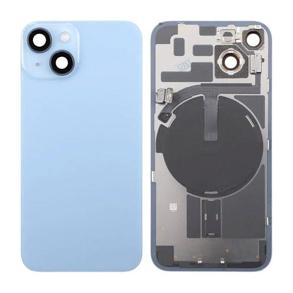 iPhone 14 Baksida Glas - Blå Blå