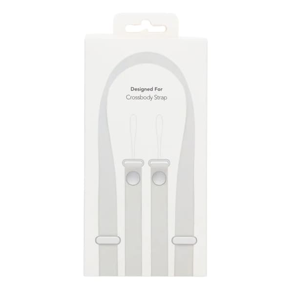 Crossbody Strap för iPhone mobilskal - Ljusbrun brun