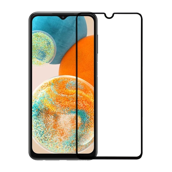 Skärmskydd Samsung Galaxy A23 5G - 3D Härdat Glas - Svart Svart