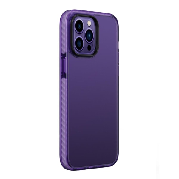 iPhone 14 Pro Stöttåligt TPU Mobilskal - Lila Purple