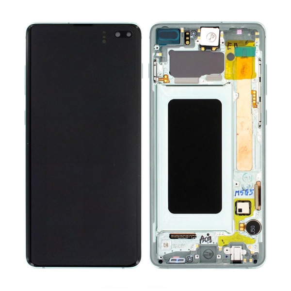 Samsung Galaxy S10 Plus (SM-G975F) Skärm med LCD Display Origina Limegrön