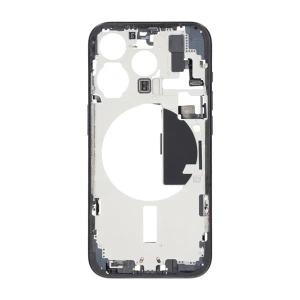 Mittenram med smådelar för iPhone 15 Pro - Blå Titan OEM Blå