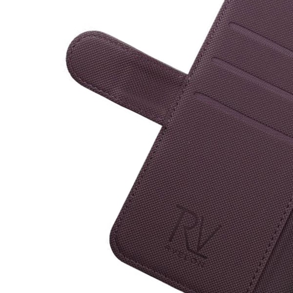 iPhone 12/12 Pro Plånboksfodral Magnet Rvelon - Mörklila Bordeaux