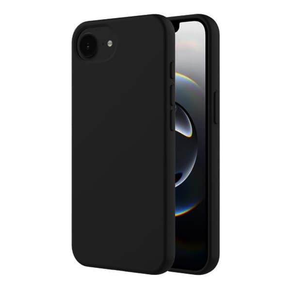 Mobilskal Silikon till iPhone 16e och 17e - Svart Black