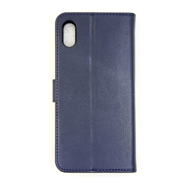 iPhone XS Max Plånboksfodral Läder med Stativ - Blå Blå