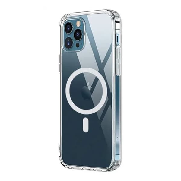 Mobilskal Stöttåligt Magsafe för iPhone 12 och 12 Pro - Klar läpinäkyvä