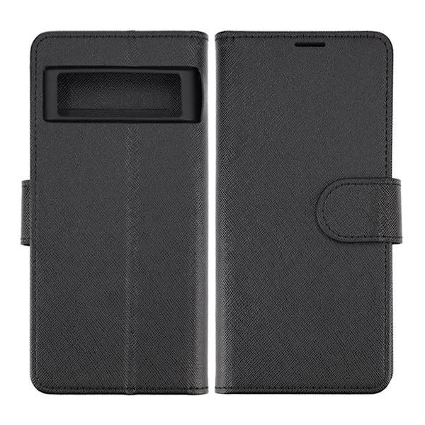 Google Pixel 7 Plånboksfodral med Stativ - Black Black