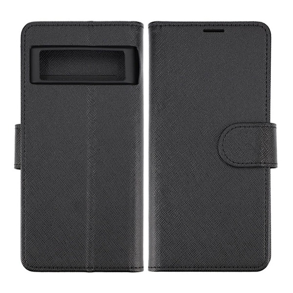 Google Pixel 7 Plånboksfodral med Stativ - Black Svart