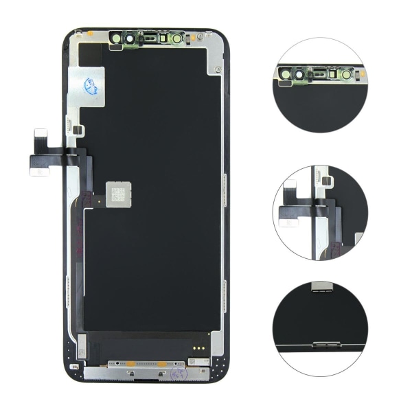 iPhone 11 Pro Max OLED Skärm - Svart (tagen från ny iPhone) Svart