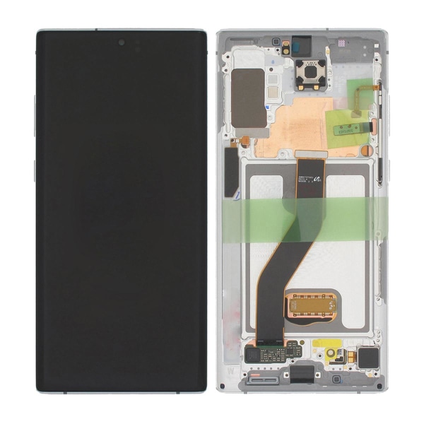 Samsung Galaxy Note 10 Plus Skärm med LCD Display Original - Vit Vit