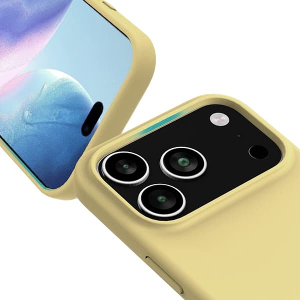 Rvelon Mobilskal Silikon MagSafe för iPhone 17 Pro Max - Gul keltainen