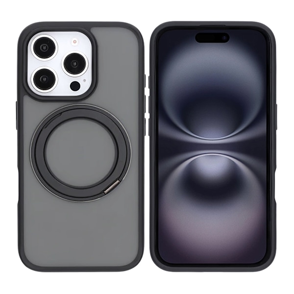 iPhone 16 Pro Max Mobilskal med Magsafe Stativ - Svart Svart