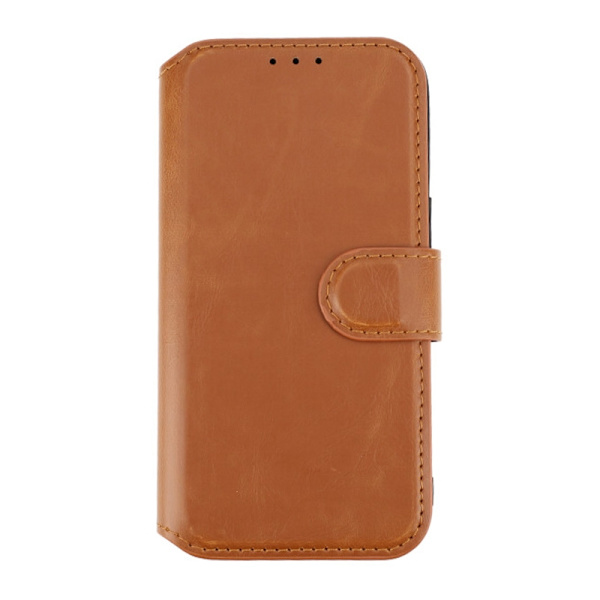 iPhone 15 Plånboksfodral med Magsafe Rvelon - Brun Brown