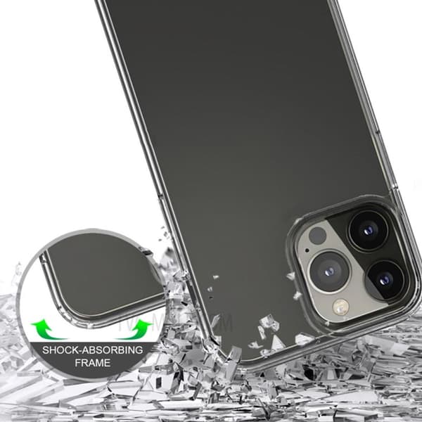 iPhone 12 Pro Max Stöttåligt Skal Rvelon - Transparent Transparent