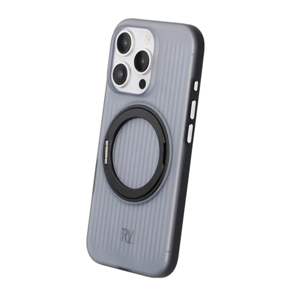 iPhone 16 Pro Rvelon Skal Roterande Magnet Stativ - Svart Svart
