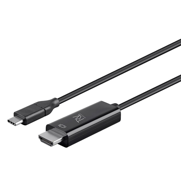 Rvelon USB-C till HDMI 1.4-kabel 4K - 1 meter med chipset