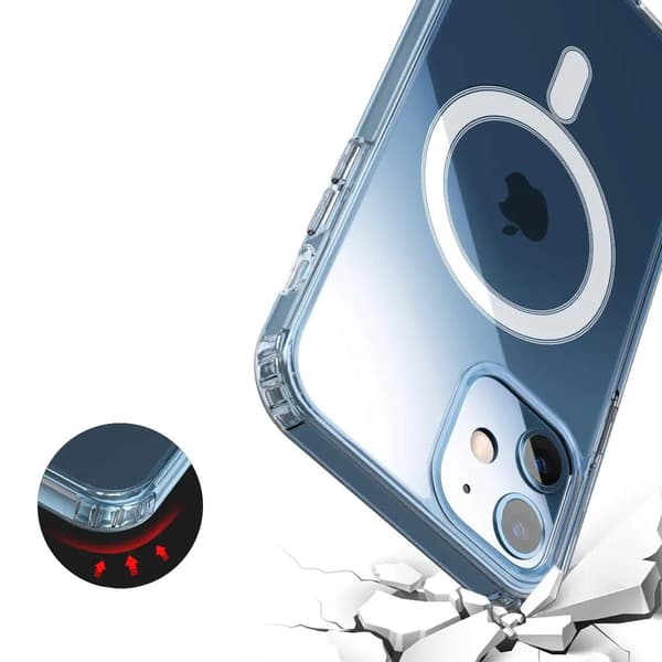 iPhone 12 Mini Stöttåligt MagSafe Skal Rvelon - Transparent Transparent