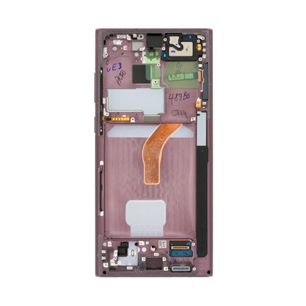Samsung Galaxy S22 Ultra (S908B) Skärm med LCD Display Original - Burgundy Red
