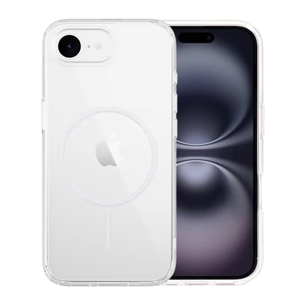 Magsafe Stöttåligt Skal för iPhone 16e och 17e - Transparent transparent