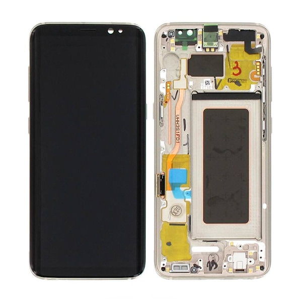 Samsung Galaxy S8 (SM-G950F) Skärm med LCD Display Original - Guld