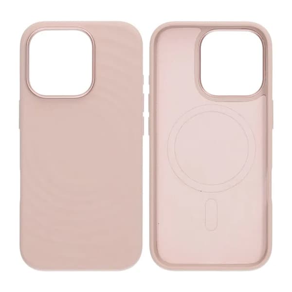 Mobilskal Silikon för iPhone 16 Pro - Rosa med Kameraskydd pink