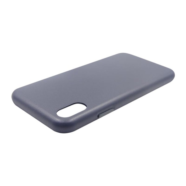 iPhone X/XS Läderfodral - Blå Blå