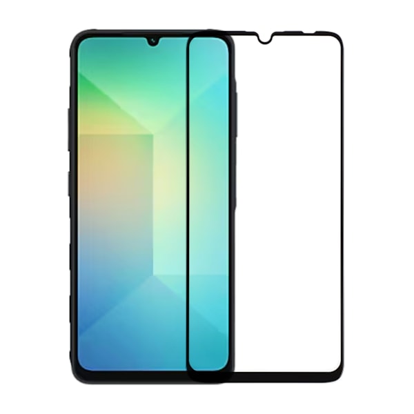 Skärmskydd Samsung Galaxy A06 med Aluminimum ram - miljö Transparent
